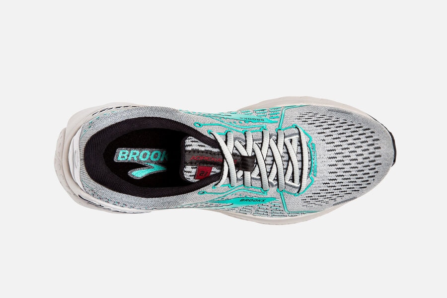 Brooks Running Shoes Womens Grey - Adrenaline GTS 21 Road - 8647-KCDHG